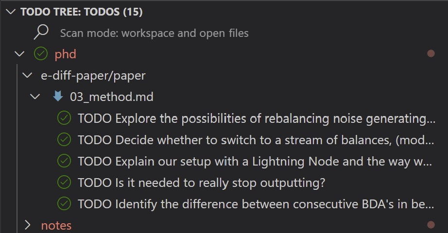 Todo Tree in VSCode Todo Tree in VSCode