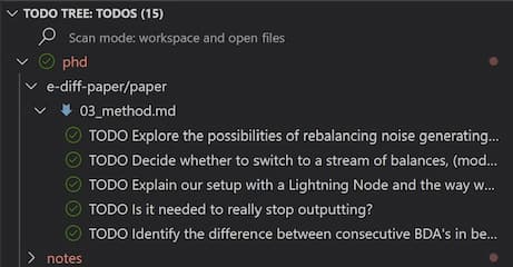 Todo Tree in VSCode
